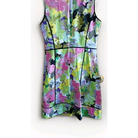 Calvin Klein Dress Womens 6 Watercolor Floral Sleeveless Sheath Artsy Career - Picture 12 of 16